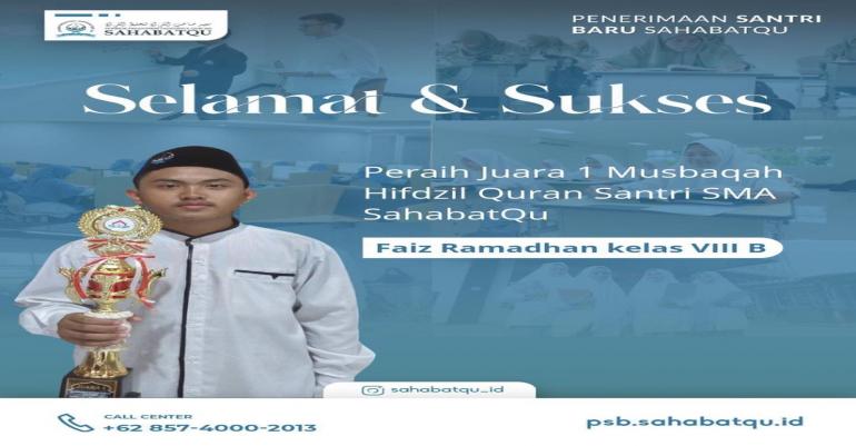 SMP TahfidzQu Raih 2 Kejuaraan Festival Pelajar Muslim Yogyakarta
